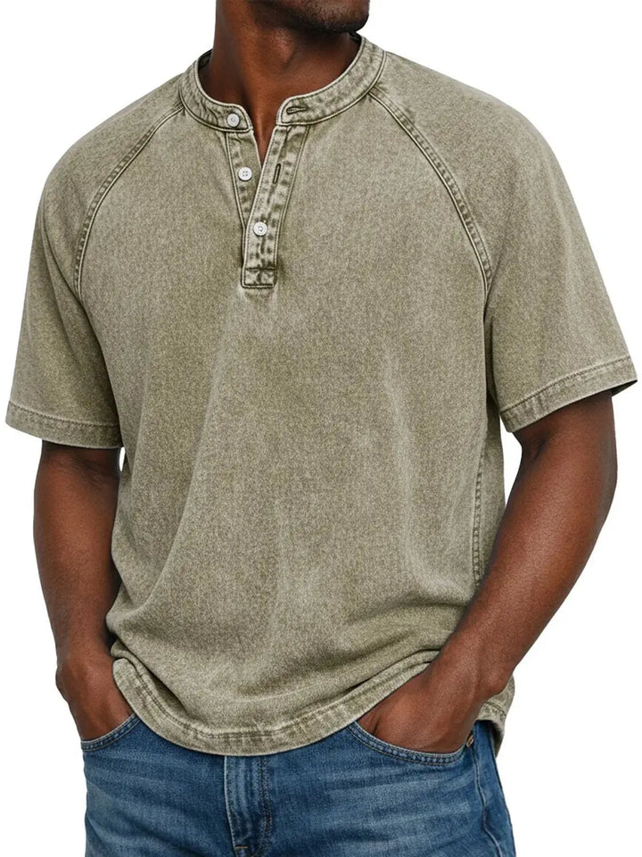 Daniel | Camisa vintage abotonada para hombre