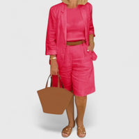 Herminia | Conjunto de Traje Elegante de 2 Piezas