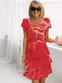 Olivia | Vestido elegante y fluido con volantes