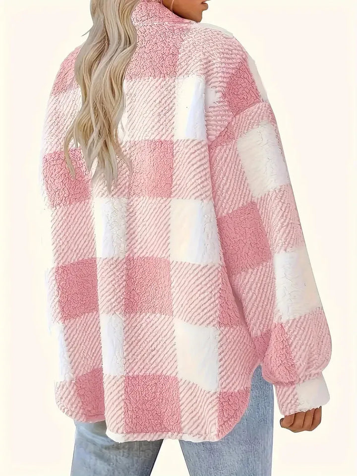 Deolinda | Chaqueta Polar de Cuadros