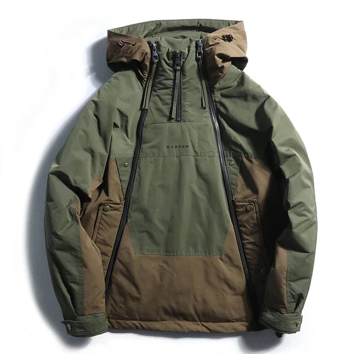 Evaristo | Chaqueta Color Block de Hombre con Doble Cremallera