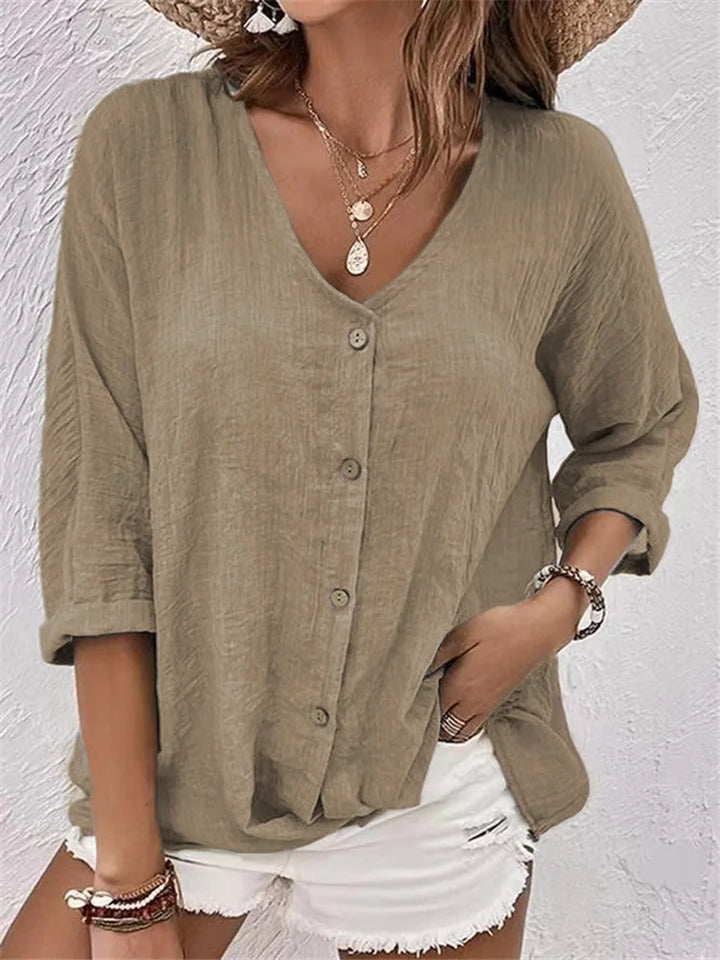 Andrea | Blusa de de Verano con Botón