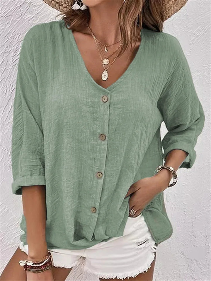 Andrea | Blusa de de Verano con Botón