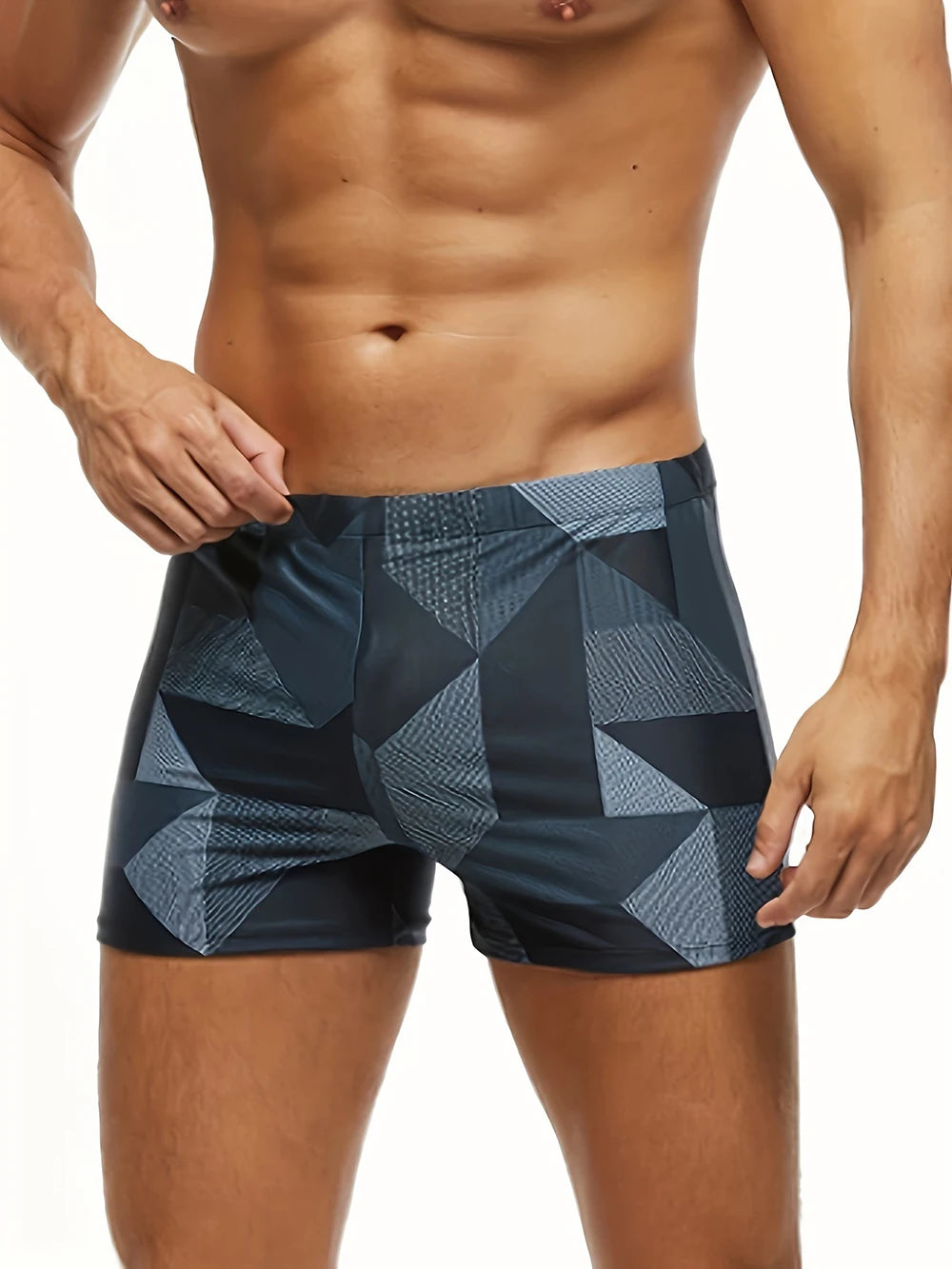 Diego | Bañador Bóxer con Estampado Geométrico para Hombre