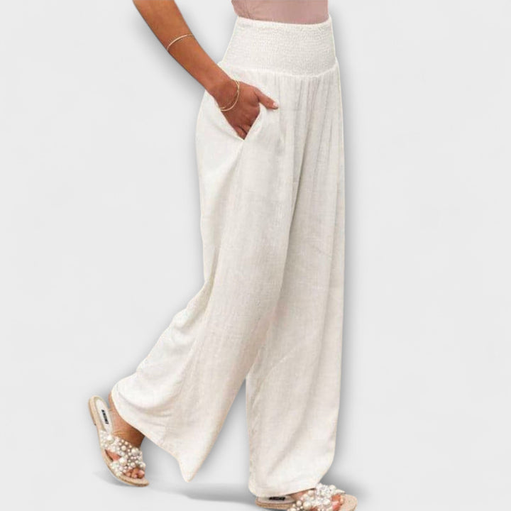 Macarena | Pantalón Holgado de Mujer de Talle Medio