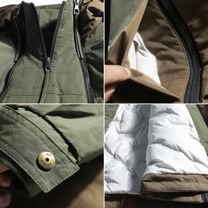 Evaristo | Chaqueta Color Block de Hombre con Doble Cremallera