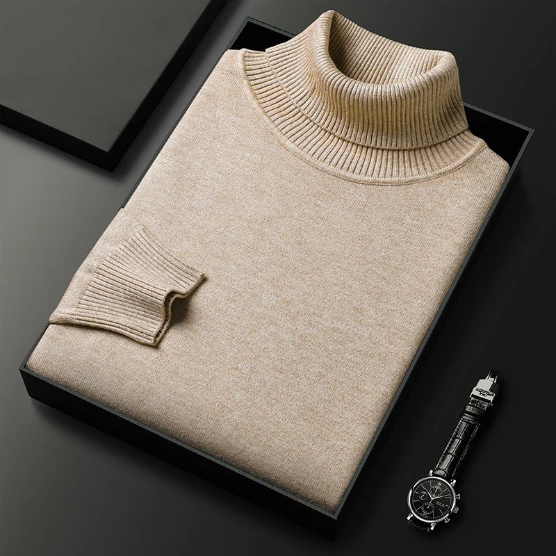 Ildefonso | Jersey de Cuello Alto de Punto Suave para Hombre