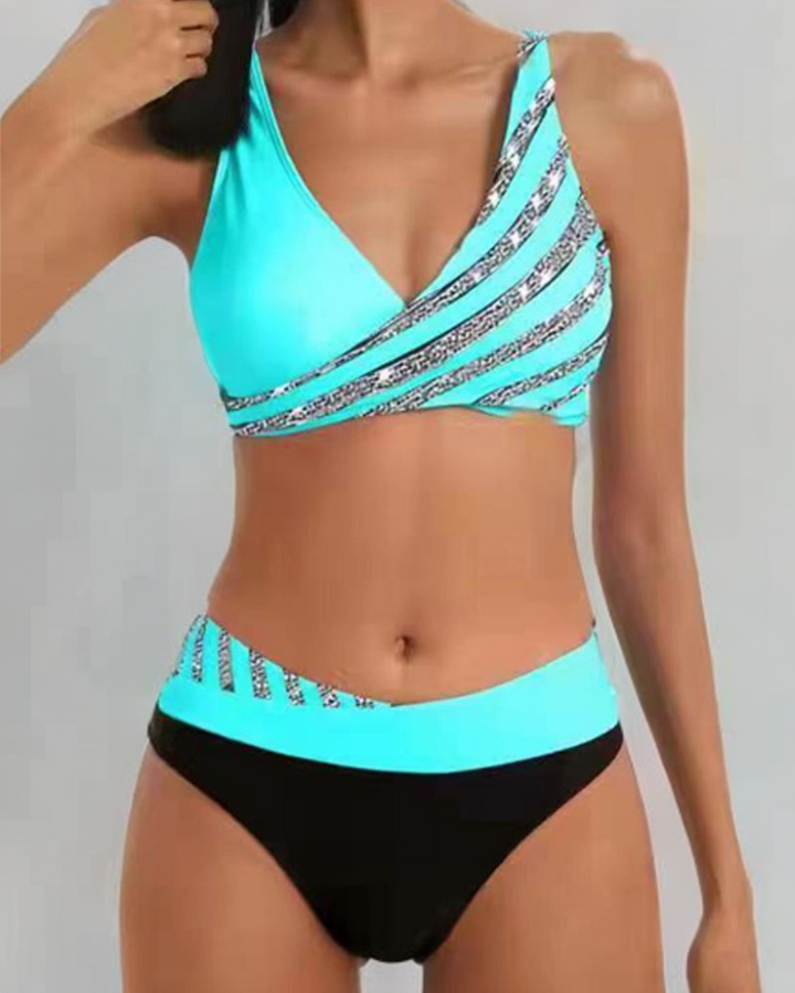 Isidora | Bikini estampado en tonos cálidos