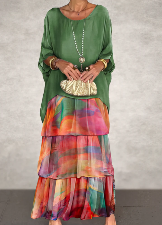 Rosa | Elegante Vestido Maxi Fluido