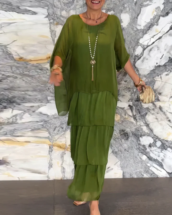 Lourdes | Vestido largo fluido elegante