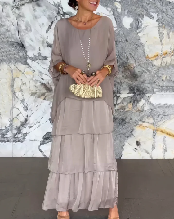 Lourdes | Vestido largo fluido elegante