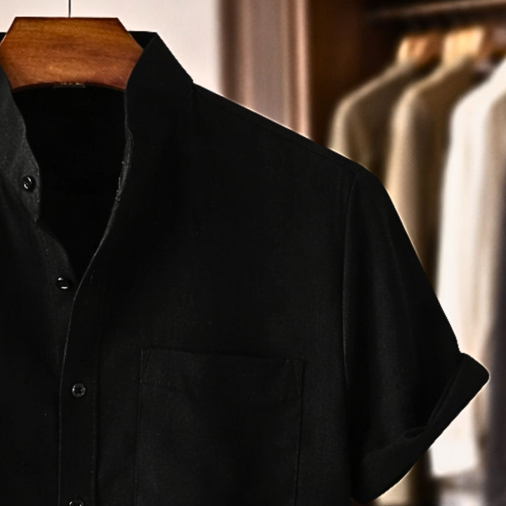 Carlos | Camisa de Lino de Manga Corta