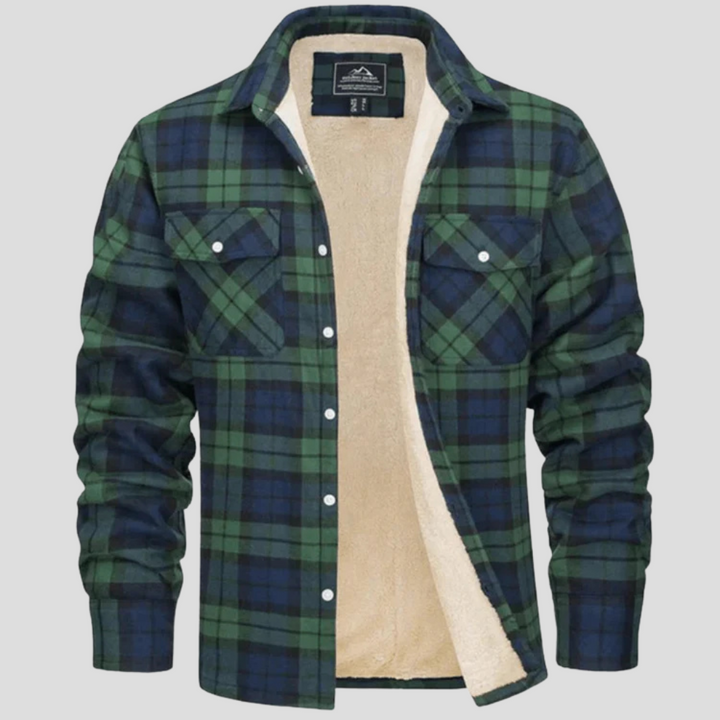 Melchor | Chaqueta de Cuadros de Hombre con Forro Polar