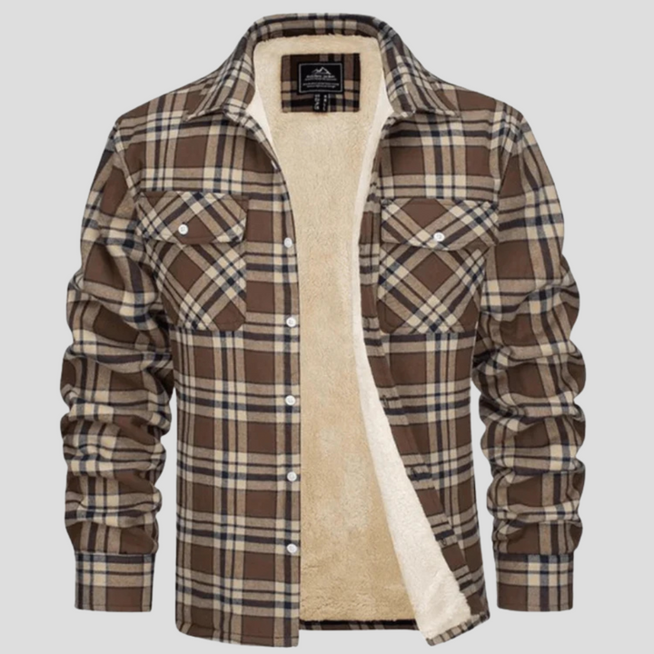 Melchor | Chaqueta de Cuadros de Hombre con Forro Polar