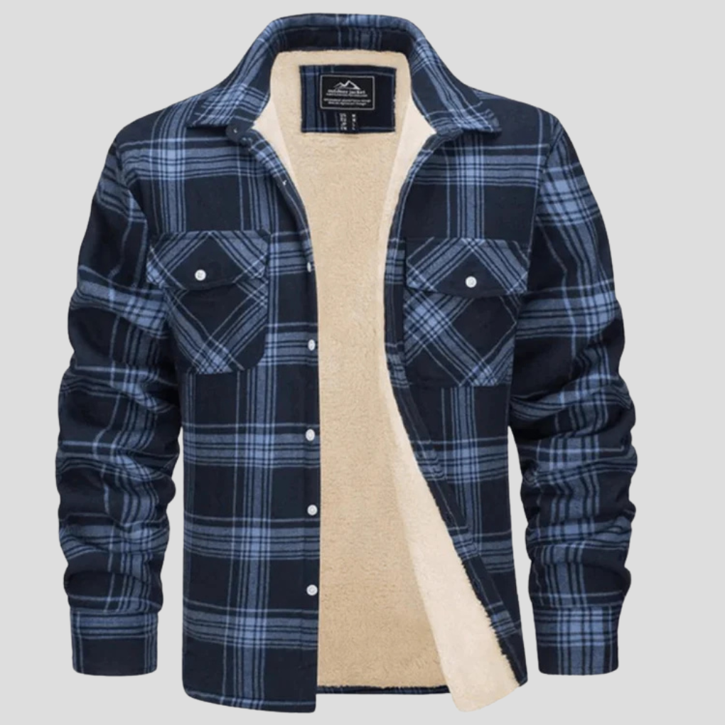 Melchor | Chaqueta de Cuadros de Hombre con Forro Polar