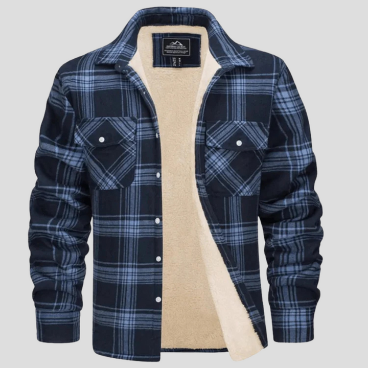 Melchor | Chaqueta de Cuadros de Hombre con Forro Polar