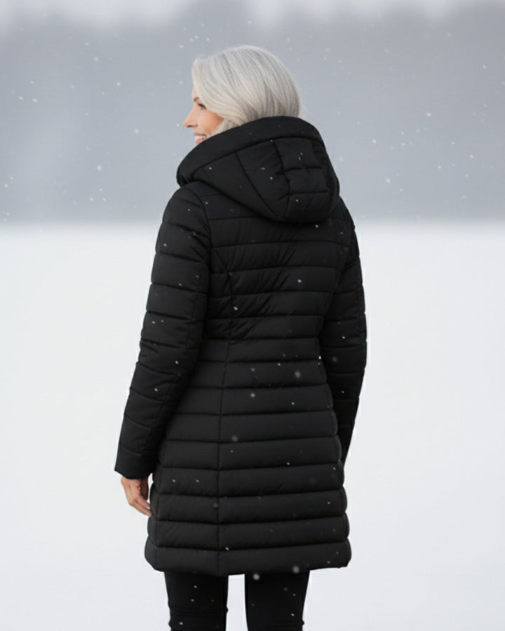 Serafina | Plumífero Elegante con Forro Polar y Corte A-Line