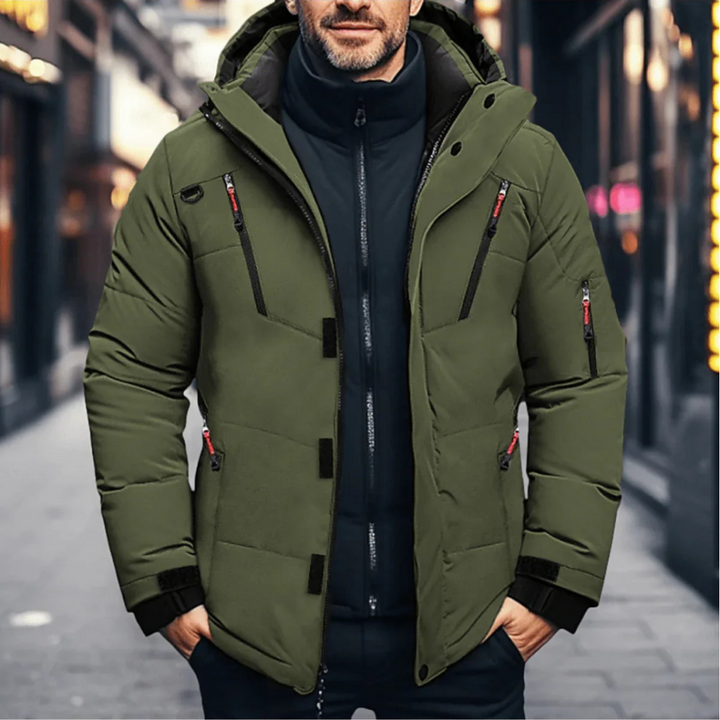 Ladislao | Chaqueta de Invierno Aislante de Hombre con Capucha Desmontable