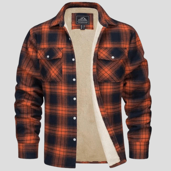 Melchor | Chaqueta de Cuadros de Hombre con Forro Polar