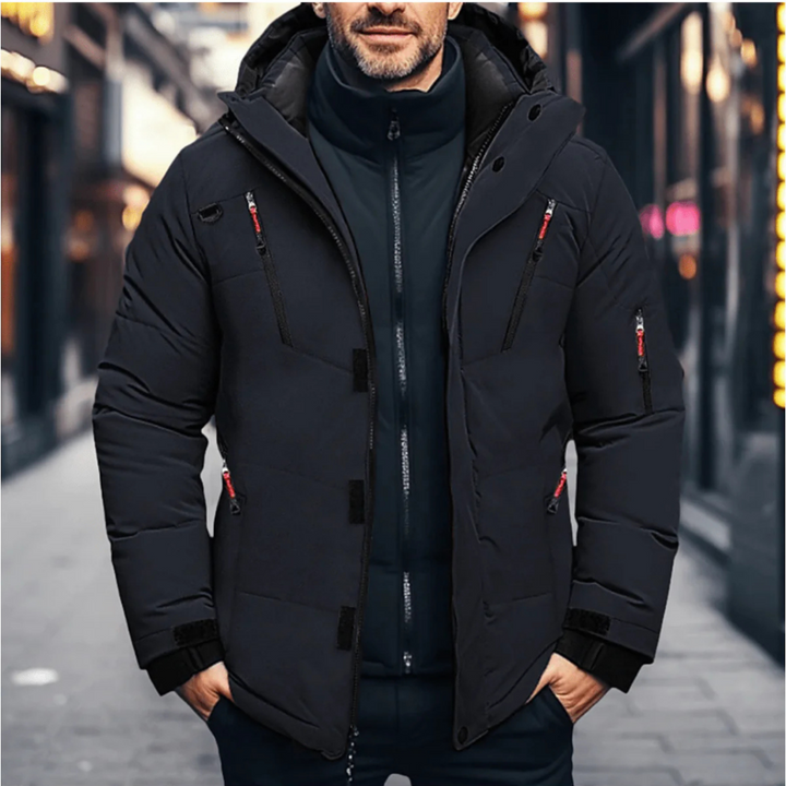 Ladislao | Chaqueta de Invierno Aislante de Hombre con Capucha Desmontable