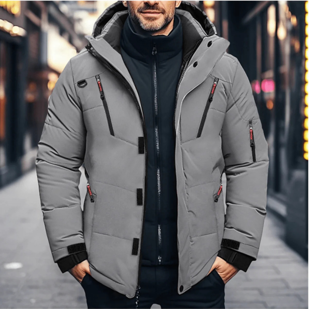 Ladislao | Chaqueta de Invierno Aislante de Hombre con Capucha Desmontable