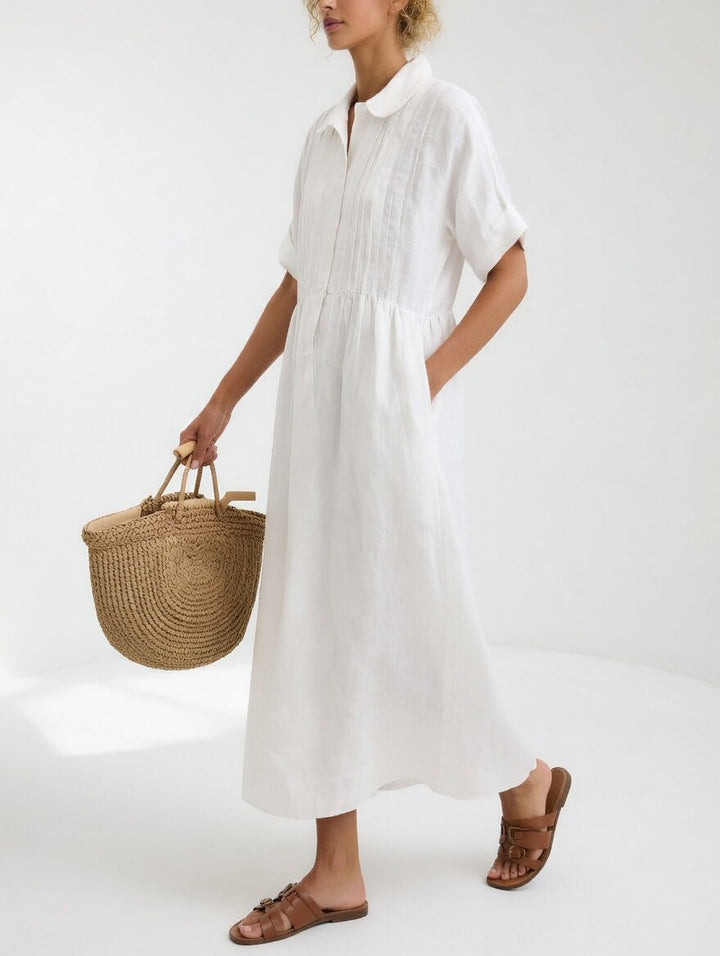 Rocío | Vestido camisero fluido de verano