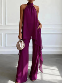Soledad | Conjunto Elegante Halter con Pantalones