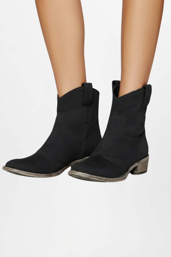 Cándida | Botines de Mujer con Tiradores y Tacón Bajo