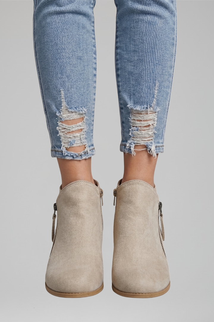Dionisia | Botines Clásicos de Mujer con Cremallera Lateral
