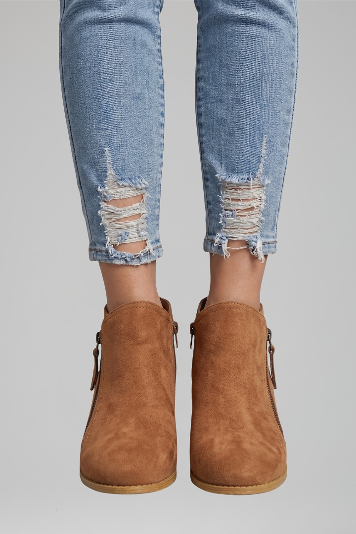 Dionisia | Botines Clásicos de Mujer con Cremallera Lateral