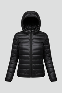 Oliva | Chaqueta Acolchada de Mujer con Capucha y Cremallera