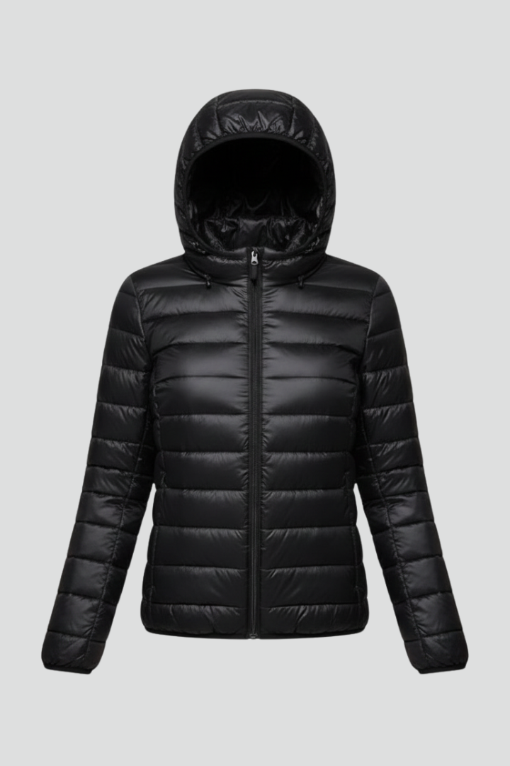 Oliva | Chaqueta Acolchada de Mujer con Capucha y Cremallera