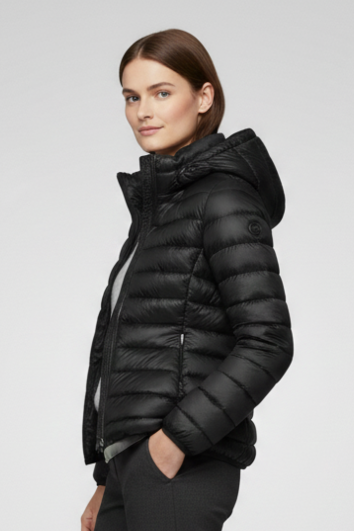 Oliva | Chaqueta Acolchada de Mujer con Capucha y Cremallera