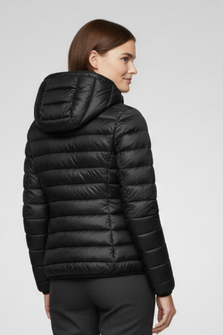 Oliva | Chaqueta Acolchada de Mujer con Capucha y Cremallera