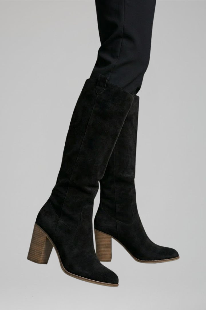 Balbina | Botas Altas de Mujer de Tacón Ancho para Otoño