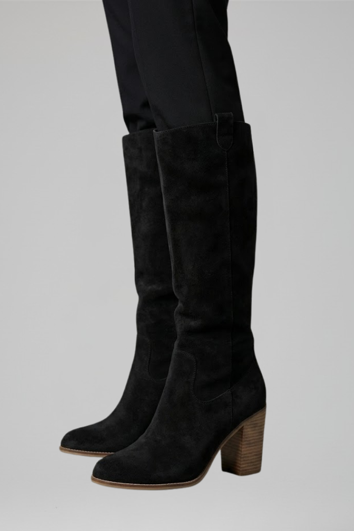 Balbina | Botas Altas de Mujer de Tacón Ancho para Otoño