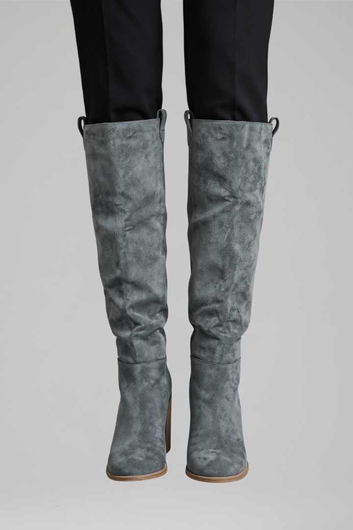 Balbina | Botas Altas de Mujer de Tacón Ancho para Otoño