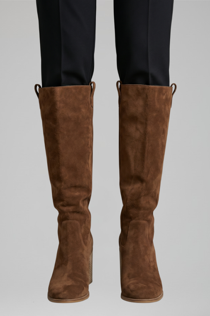 Balbina | Botas Altas de Mujer de Tacón Ancho para Otoño