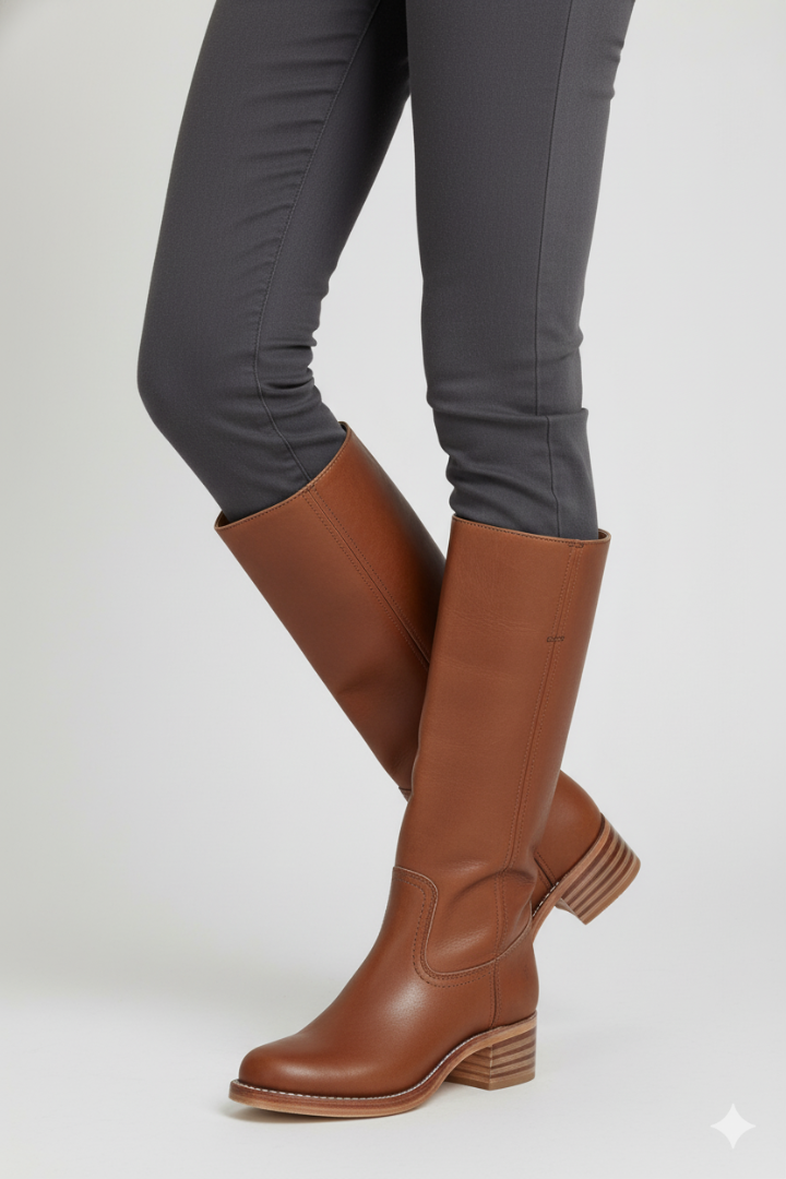 Casiana | Botas Altas de Mujer de Puntera Redonda