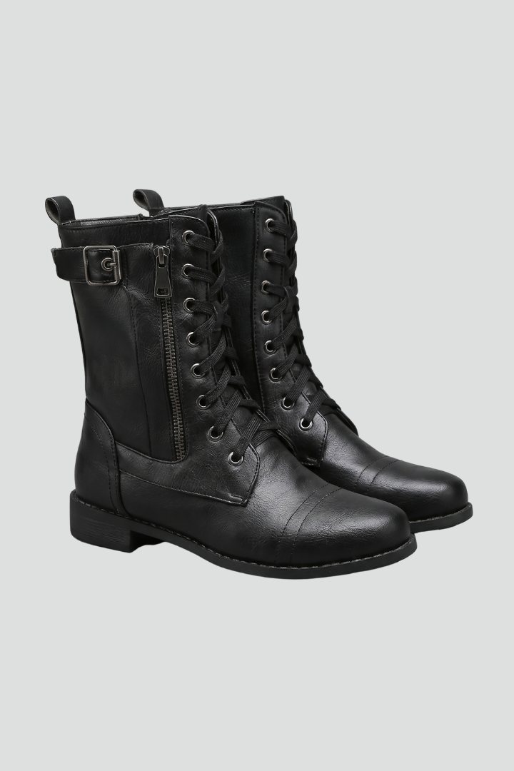 Benilde | Botines Ortopédicos con Cremallera y Cordones