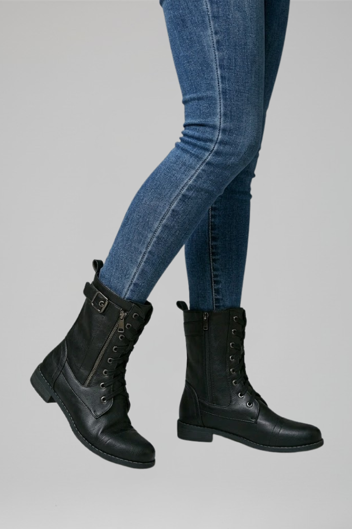 Benilde | Botines Ortopédicos con Cremallera y Cordones