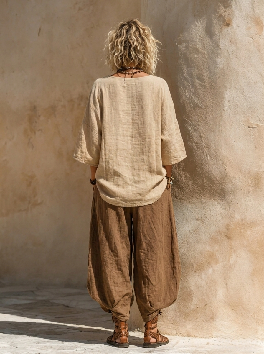 Paula | Conjunto de Tres Piezas de Arte Bohemio Nómada
