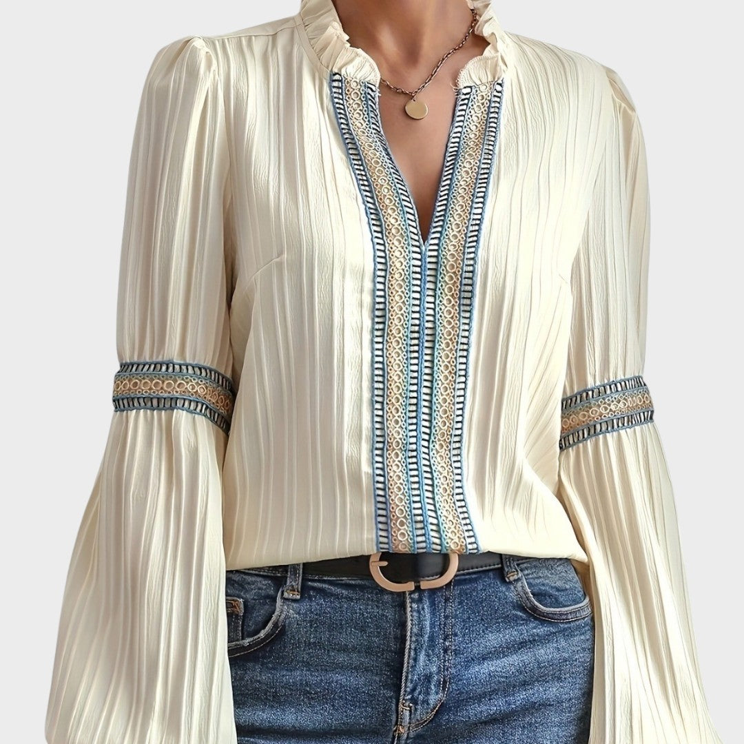 Carmen | Blusa vintage con cuello en V