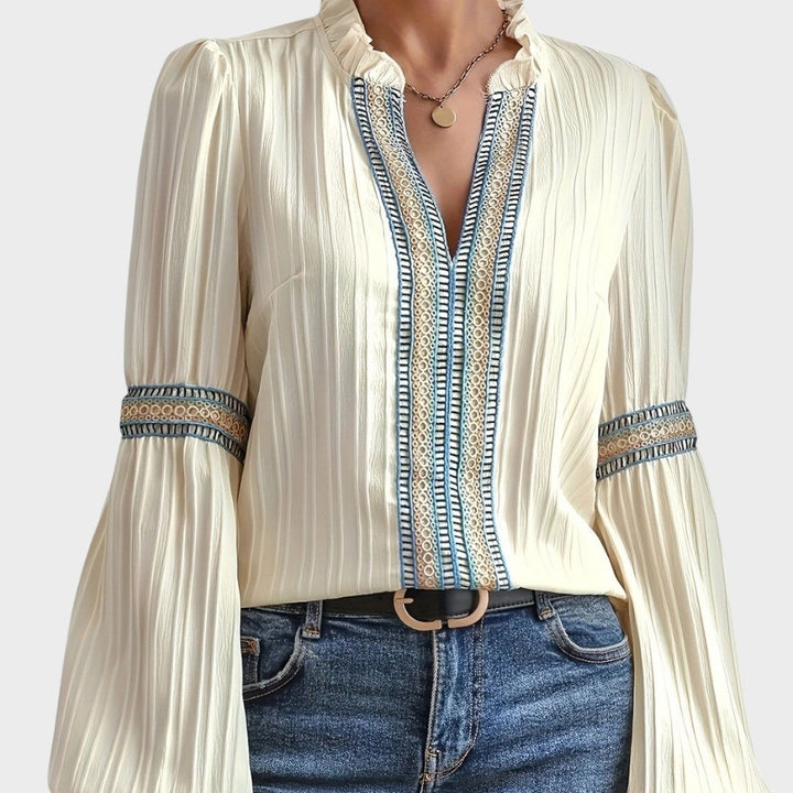 Carmen | Blusa vintage con cuello en V