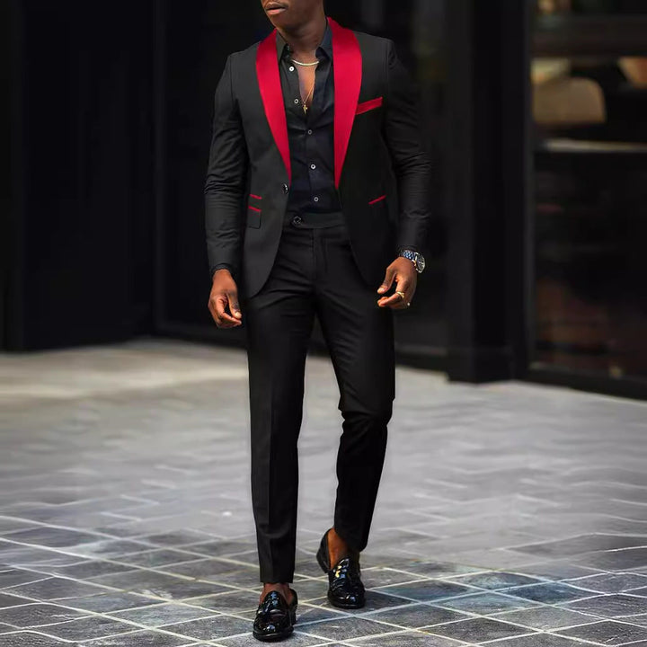 Abundio | Traje de Gala Slim Fit con Solapa Satinada - 1