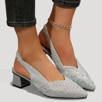 Albertina | Tacones Elegantes Slingback con Brillo