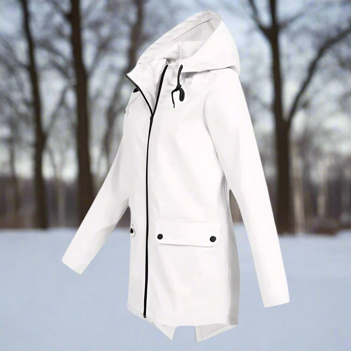 Viviana | Chaqueta Impermeable con Capucha y Cremallera