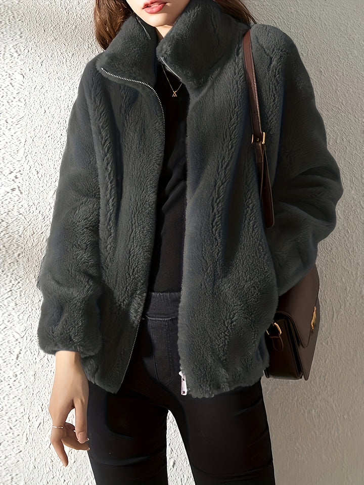 Juana | Chaqueta de Punto Alto con Cremallera