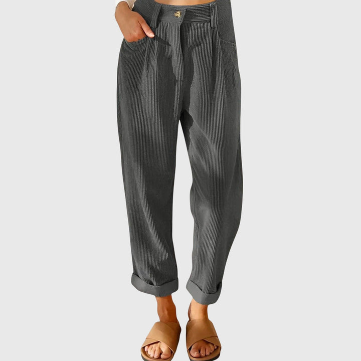 Hortensia | Pantalón de Pana de Mujer de Corte Moderno
