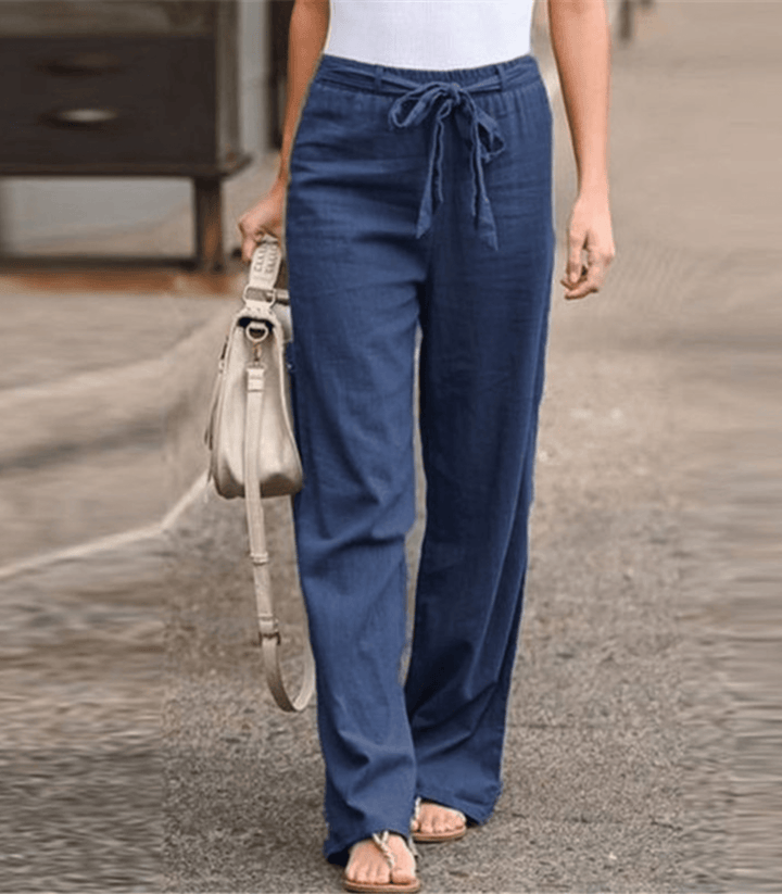 Daniela | Pantalón de Relax Mujer con Cordón y Cintura Elástica